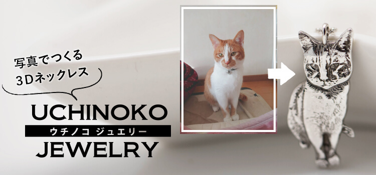 写真でつくる3Dネックレス、ウチノコジュエリー
