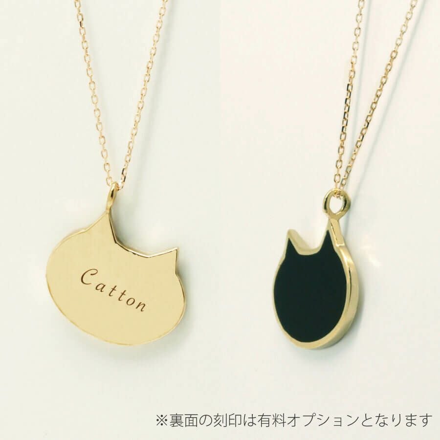 ブラックオニキス キャットフェイスネックレス（SV925） | Catton