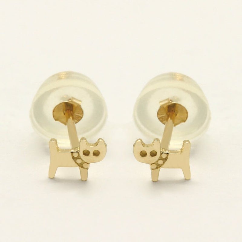 K10猫モチーフピアス
