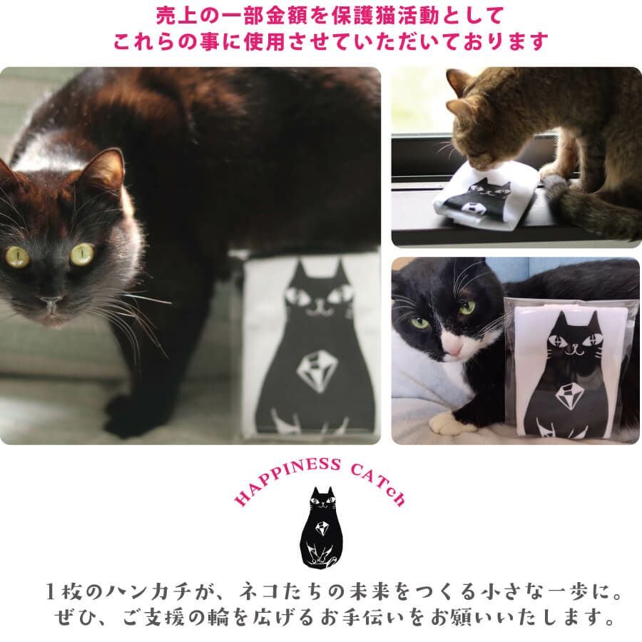 NEW チャリティタオルハンカチ/キャットリン白 | Cattonオンラインショップ
